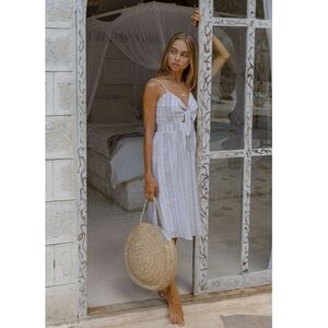 Gentle Fawn Linen Midi Dress